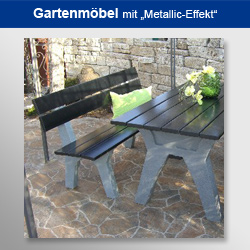 Planex24 - Gartenmöbel mit Metallic-Effekt